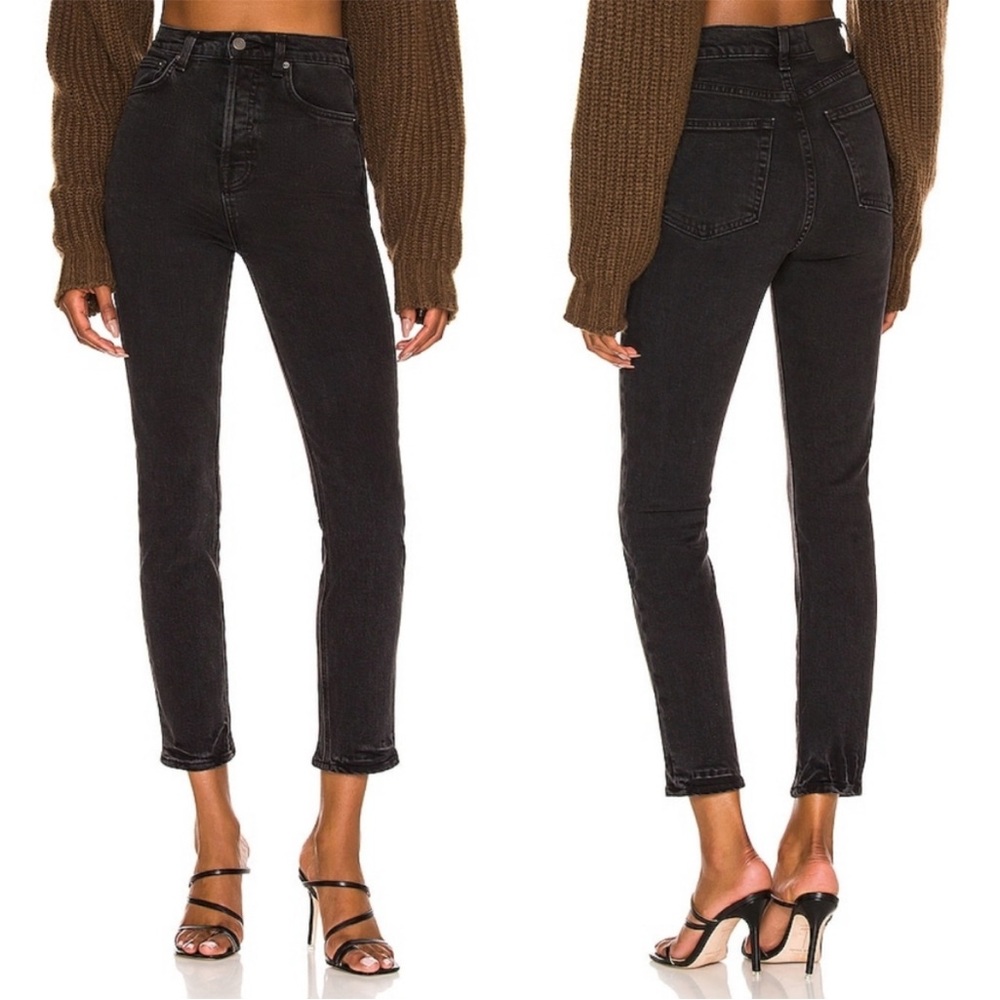 GRLFRND Jeans Black High-Rise Slim Straight‎ 27
